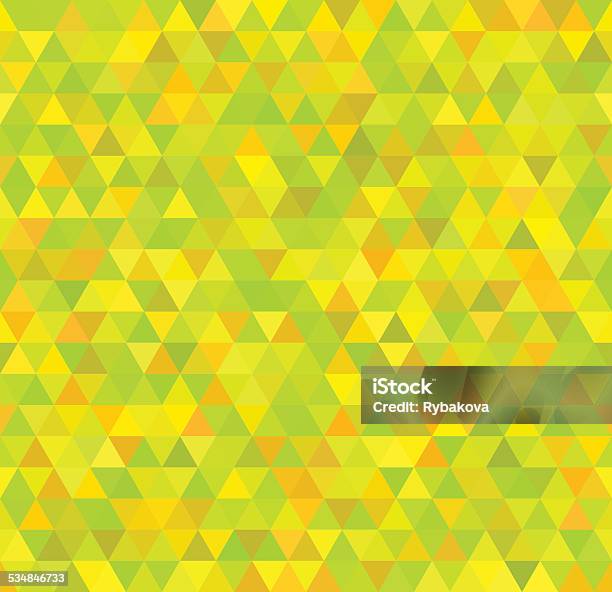 Yellow Triangle Color Seamless Pattern Of Colored Triangles Yellow Stock Illustration ...