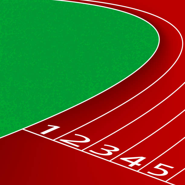 Sports Stadium And Running Track Stock Vector Royalty Free Freeimages