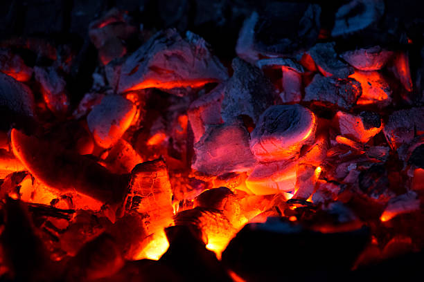istock Burning charcoal in the dark 534848515