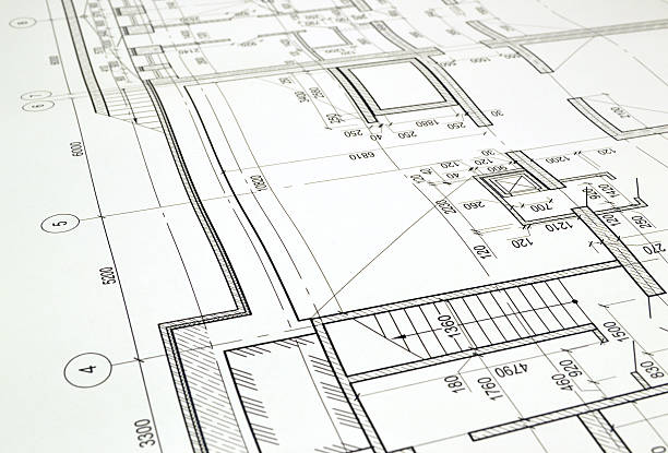 istock Drawing a floor plan of the building 534851441