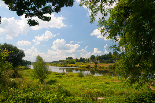 Vistula river near Cracow City, Poland