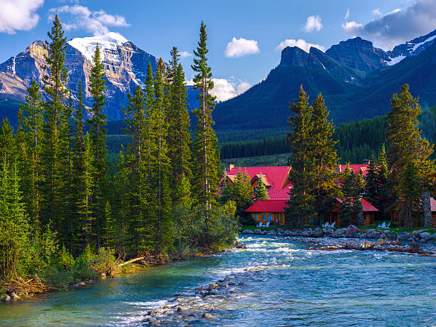 istock pipestone river, lake louise village cabins 534863541