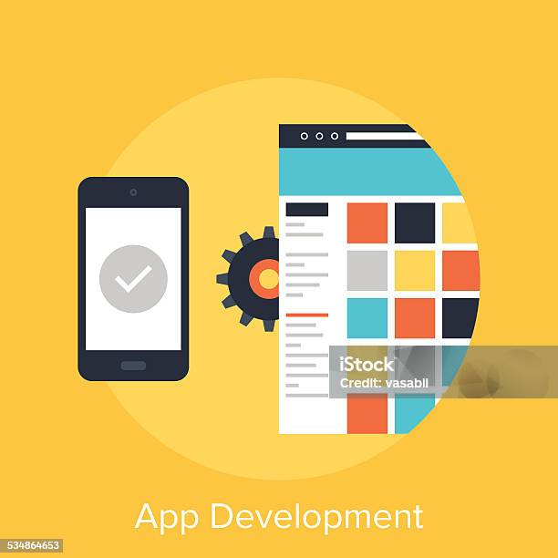 App Development Stock Illustration - Download Image Now - 2015, Activity, Application Form