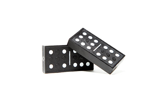 domino - domino rectangle three dimensional shape leisure games foto e immagini stock