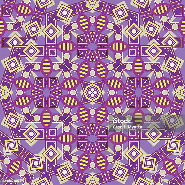 Symmetric Geometric Pattern Stock Illustration - Download Image Now - 2015, Abstract, Art