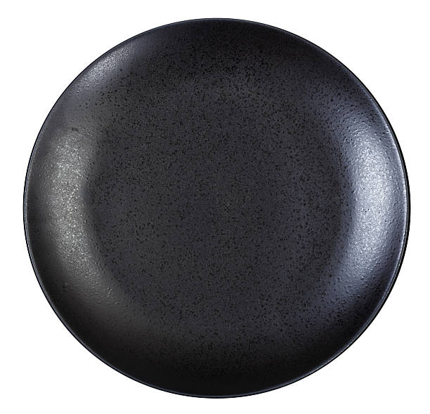 istock top view of black dinner plate isolated on white 534867815