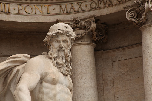 Trevi fountain in Rome, Italy. A baroque masterpiece.