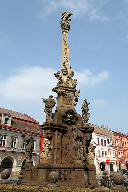 istock Baroque plague column in Jaromer, Czech Republic. 534871115