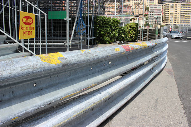 grande prêmio de mônaco 2016 segurança barreira muro - formula one racing monaco motor racing track grand prix - fotografias e filmes do acervo