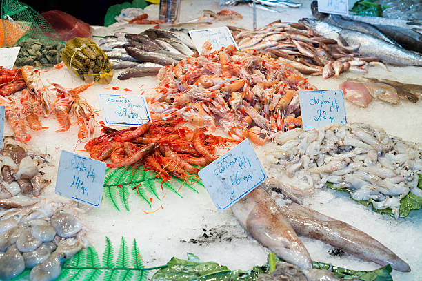 istock Fish and seafood store 534887001
