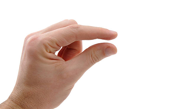 istock hand with two fingers and narrow slit between 534887835