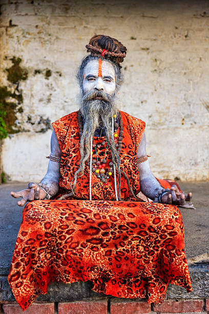 istock White Sadhu - indian holyman sitting in the temple 534888099
