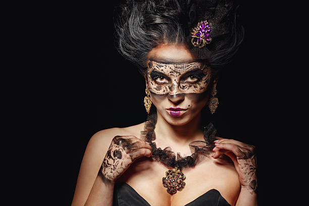 istock Girl in masquerade mask 534889517