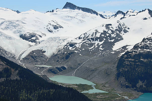 istock Large glacier above a lake 534889709