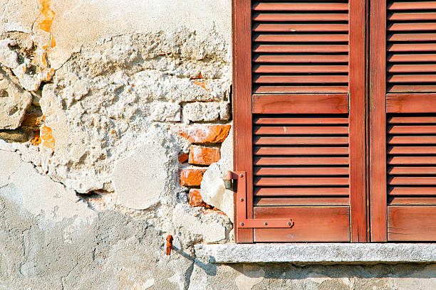 istock red window  varano   italy   abstract  sunny day     blind in th 534892475
