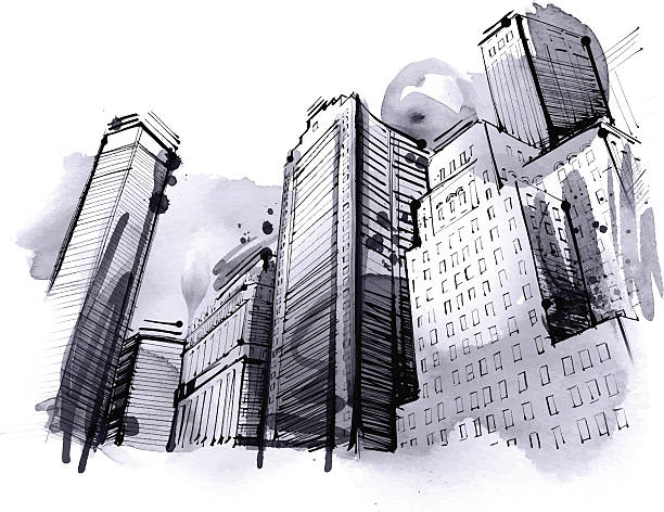 ilustraciones, imágenes clip art, dibujos animados e iconos de stock de rascacielos - new york city