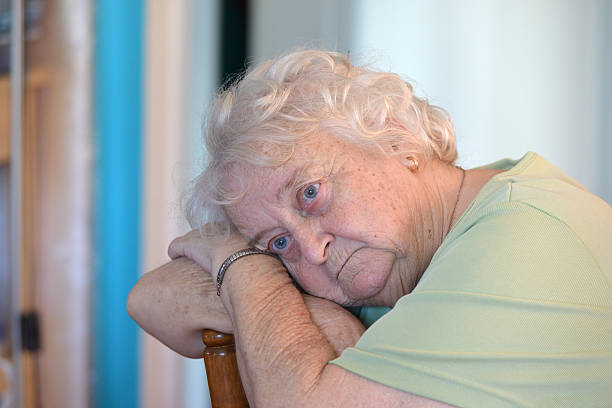 istock Portrait of a depressed old lady 534894423
