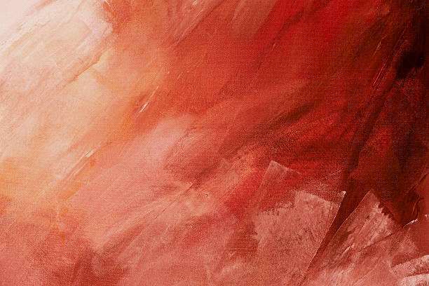 tło teksturowane farba - vibrant color red abstract acrylic painting zdjęcia i obrazy z banku zdjęć