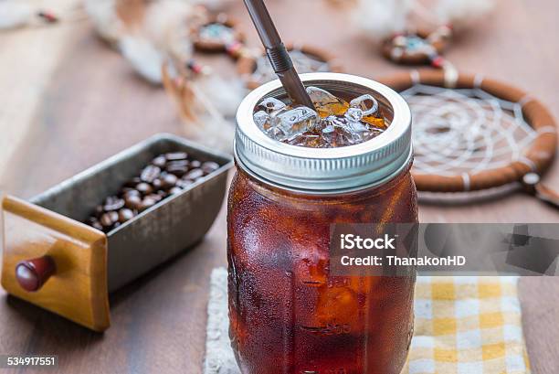 Ice Coffee A Cup Of Coffee Stock Photo - Download Image Now - 2015, Carafe, Coffee Break