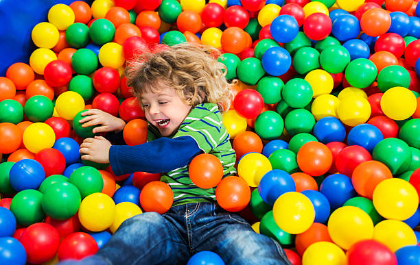 istock Playful little boy in playroom. 534919051