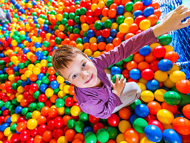istock Smiling little boy in playroom. 534919121