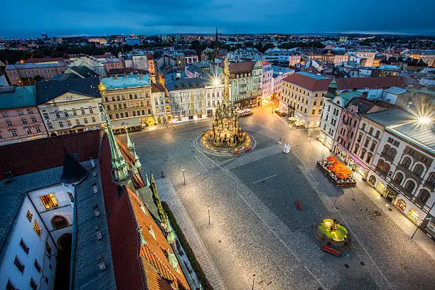 summer evening in Olomouc main square