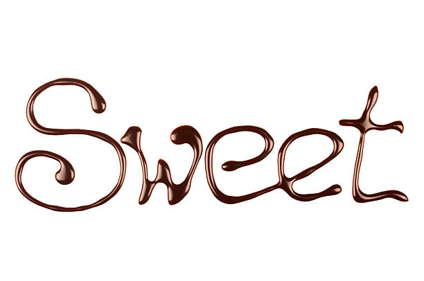 istock The inscription the melted chocolate isolated on white 534924501