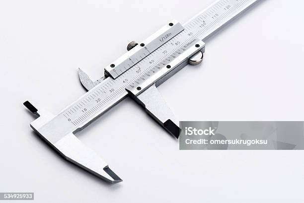 Vernier Caliper Stock Photo - Download Image Now - Caliper, White Background, 2015