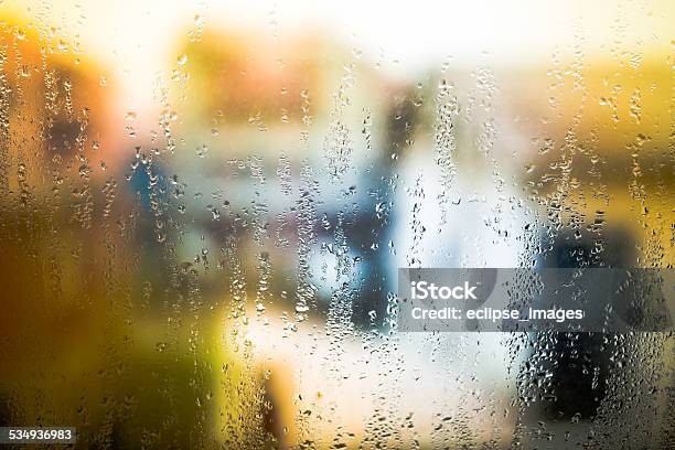 Drops On Window Stock Photo - Download Image Now - 2015, Abstract, Arts Culture and Entertainment