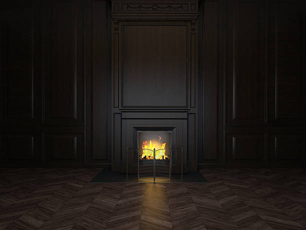 istock fireplace in the room 534937803