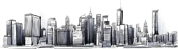 Vector illustration of New York Skyline