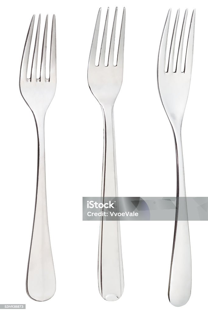 set of dinner forks isolated on white set of dinner forks isolated on white background 2015 Stock Photo