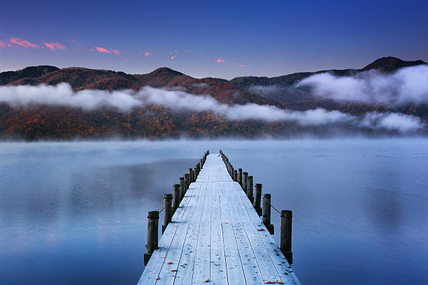 istock Jetty in Lake Chuzenji, Japan at dawn 534939579