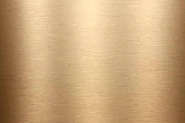 Photo of Gold brushed metal texture