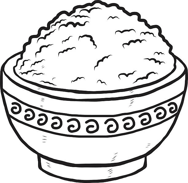 Black And White Cartoon Bowl Of Rice Illustrations, Royalty-Free Vector Graphics & Clip Art - iStock Black And White Cartoon Bowl Of Rice Illustrations, Royalty-Free Vector Graphics & Clip Art - iStock