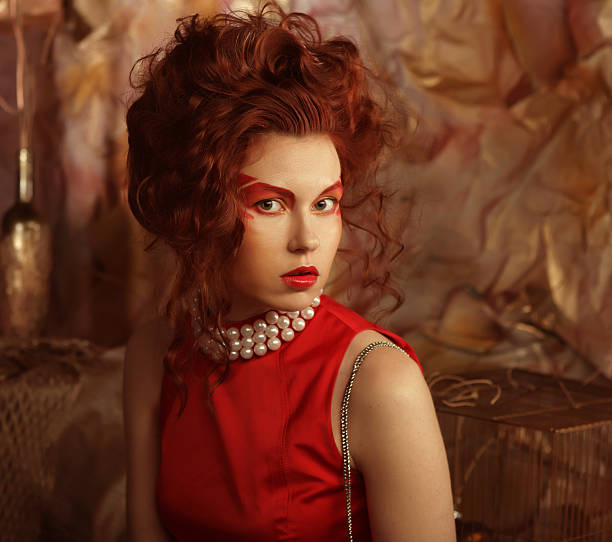 istock redhair woman with bright creative make up 534940187