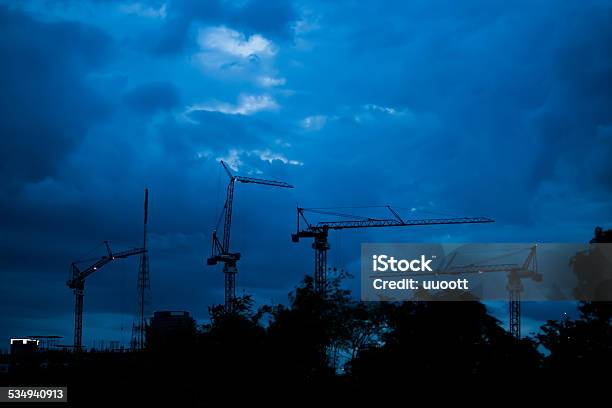 Blue Constructure Stock Photo - Download Image Now - 2015, Blue, Border - Frame