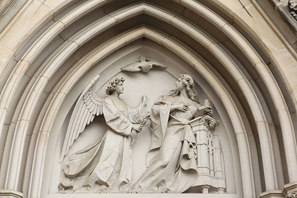 istock The Annunciation. Gothic relief in Olomouc, Czech Republic. 534941201