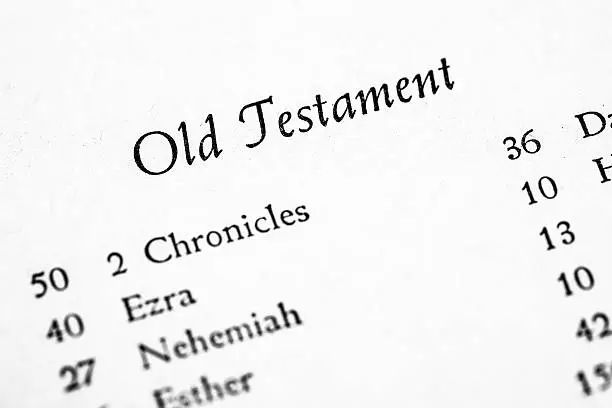 Old Testament table of contents page