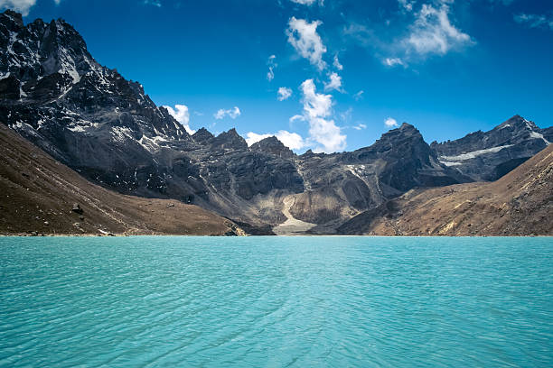 istock Beautiful snow-capped mountains with lake 534941421