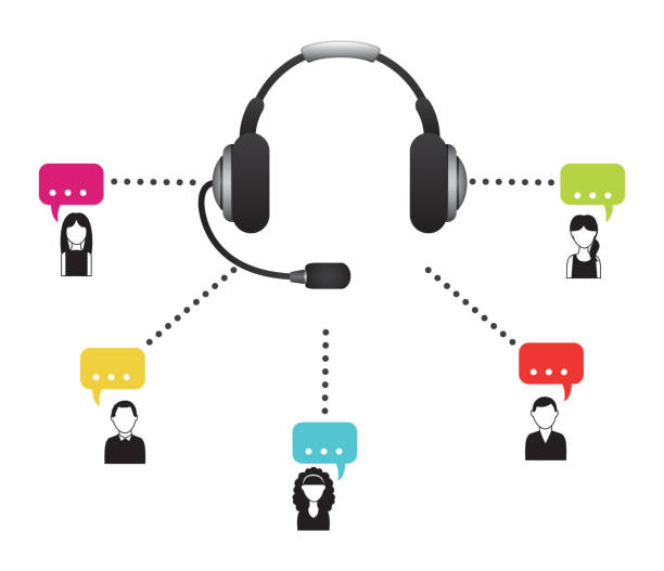 Call Center Sticker 250+ Call Center Agent Profile Stock Illustrations, Royalty-Free Vector ...