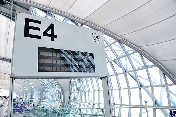 istock Modern Architecture of airport with nobody scene. 534943409