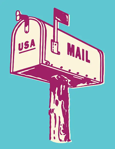 Vector illustration of Residential Mailbox