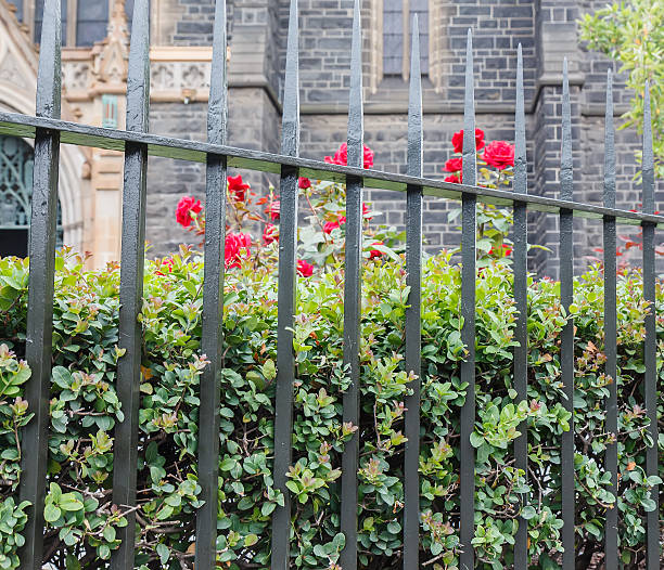 istock Metal fence 534972569