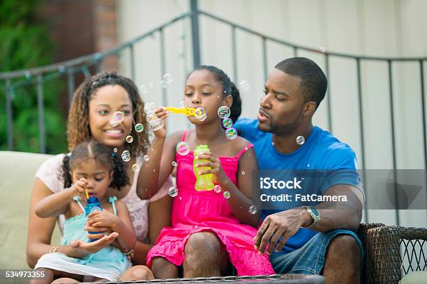 Backyard Family Stock Photo - Download Image Now - Adult, African Ethnicity, African-American Ethnicity