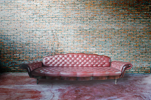 istock red  sofa  in vintage room 534973495