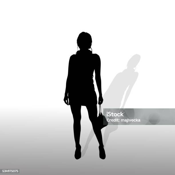 Vector Silhouette Of A Woman Stock Illustration - Download Image Now - 2015, Adult, Arts Culture and Entertainment