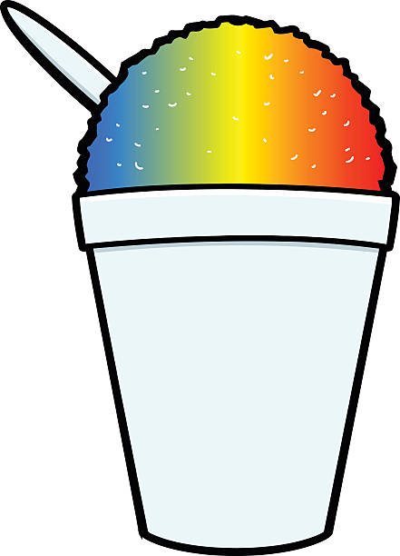 Shaved Ice Icon Shaved Ice Icon snow cone stock illustrations