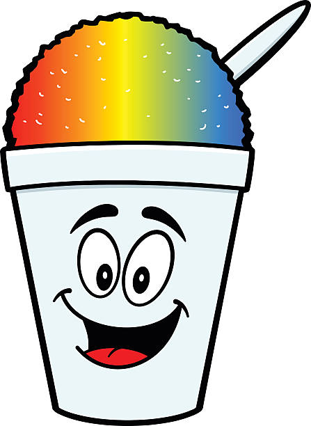 Shaved Ice Mascot Shaved Ice Mascot snow cone stock illustrations