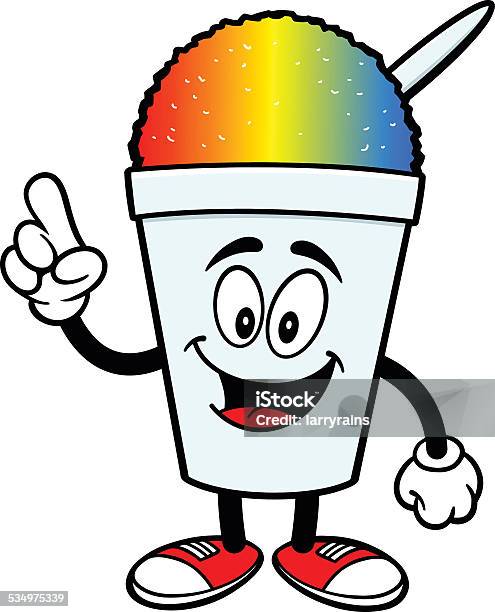 Shaved Ice Talking Stock Illustration - Download Image Now - Snow Cone, 2015, Candy